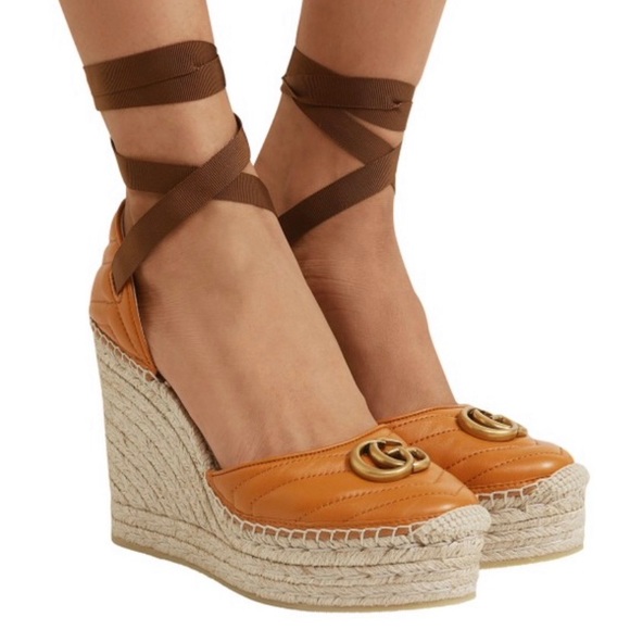 Gucci Shoes - NEW Gucci marmont Espadrilles wedge size 39 9